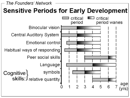 Sensitive Periods for Early Development